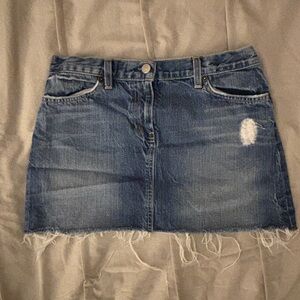 J. Crew Denim Mini Skirt